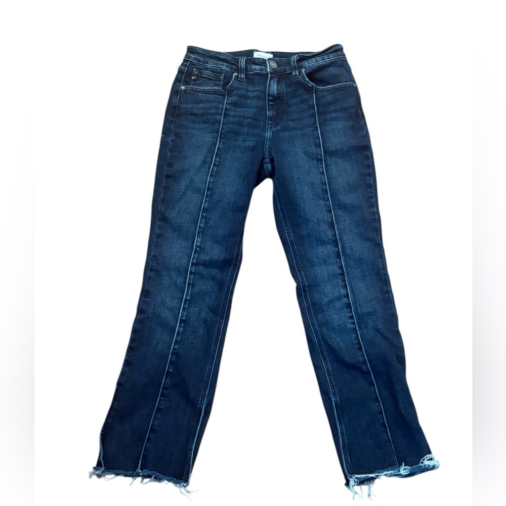 KanCan Juniors Blue Straight Leg Jeans Distressed Classic Style Size 9/28
